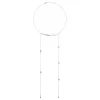 AIRY-STAINLESS STEEL NECKLACE WITH WHITE CRYSTALS