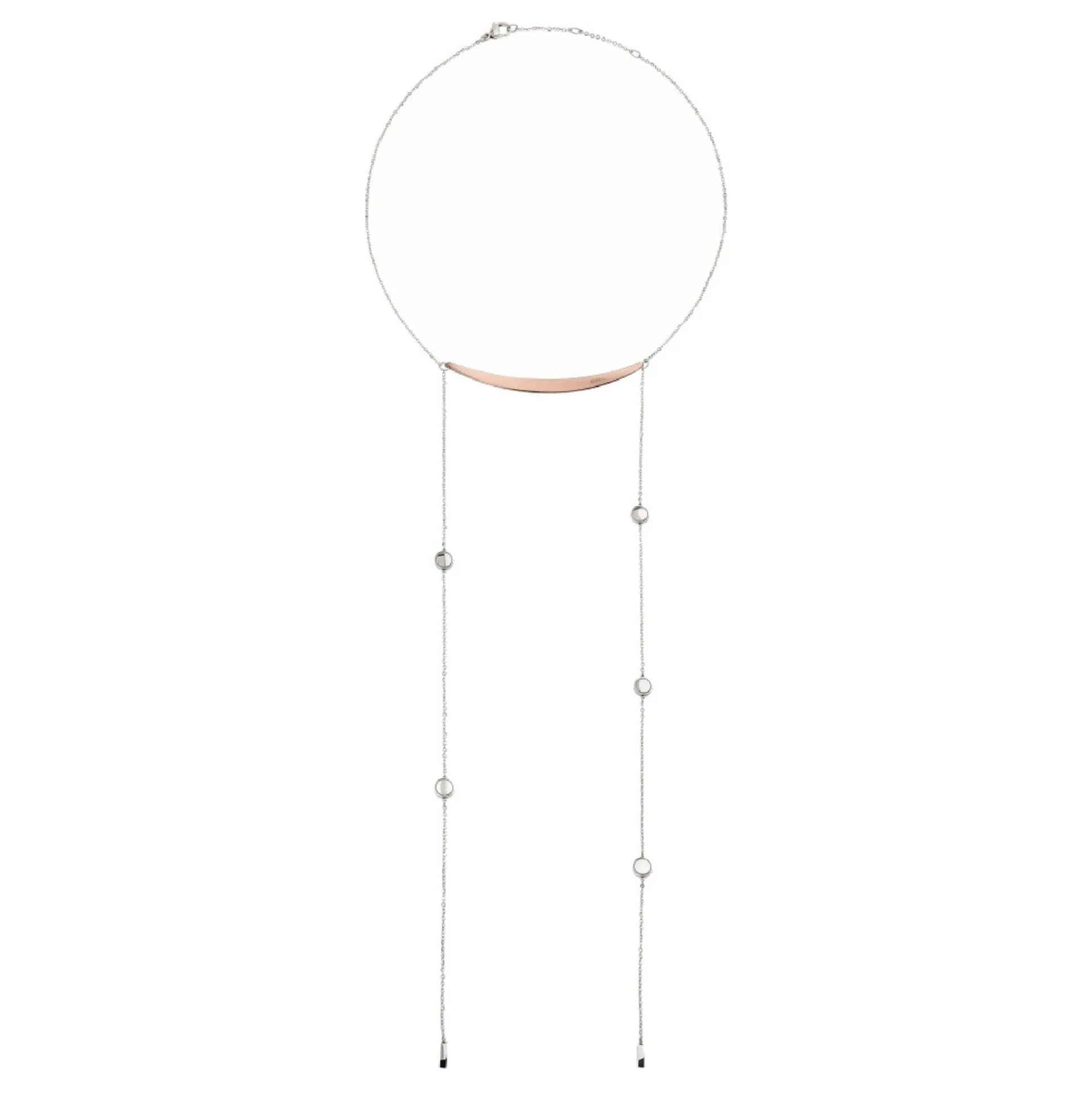 AIRY-STAINLESS STEEL NECKLACE WITH A IP ROSE GOLD FINISH