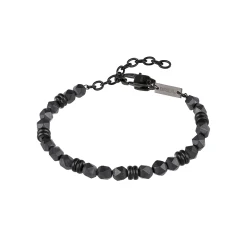 ARTHA-BRACELET IN STEEL AND NATURAL STONES