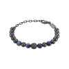 B FENCE-IP GUN STEEL BRACELET WITH SODALITE STONE