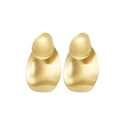 B WHISPER-IP GOLD STEEL EARRINGS