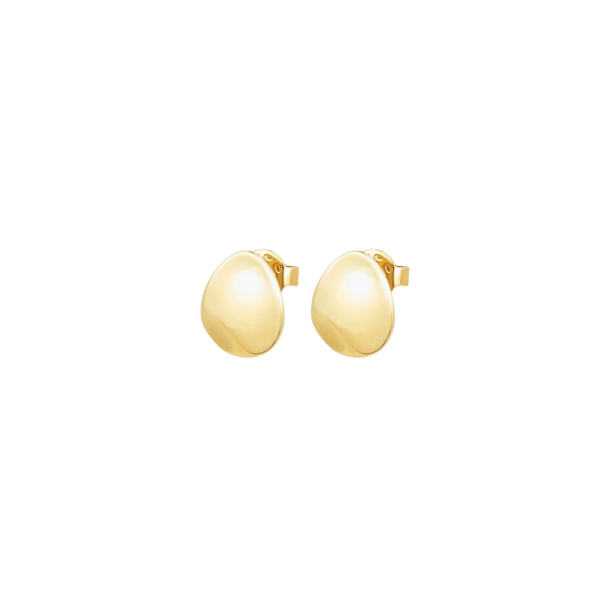 B WHISPER-IP GOLD STEEL EARRINGS