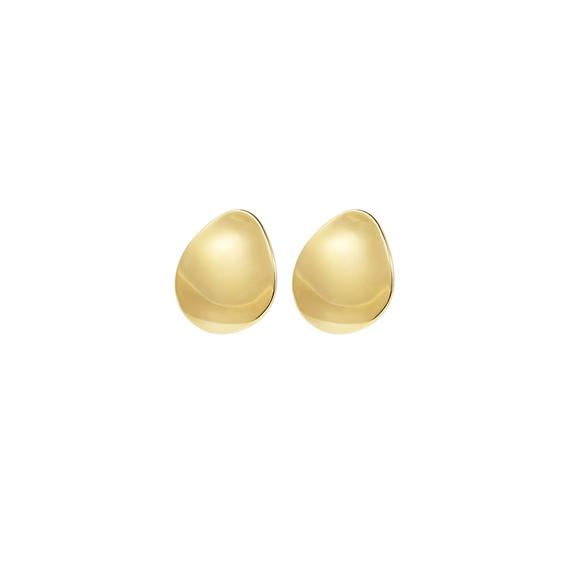 B WHISPER-IP GOLD STEEL EARRINGS