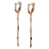 B WITCH-POLISHED IP ROSE GOLD EARRINGS WITH MAIN ELEMENT