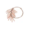 BANGS-POLISHED IP ROSE STAINLESS STEEL BRACELET
