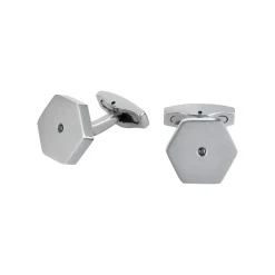 BLACK DIAMOND-STAINLESS STEEL CUFFLINKS