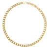 BLOCK CHAIN-IP GOLD STEEL NECKLACE