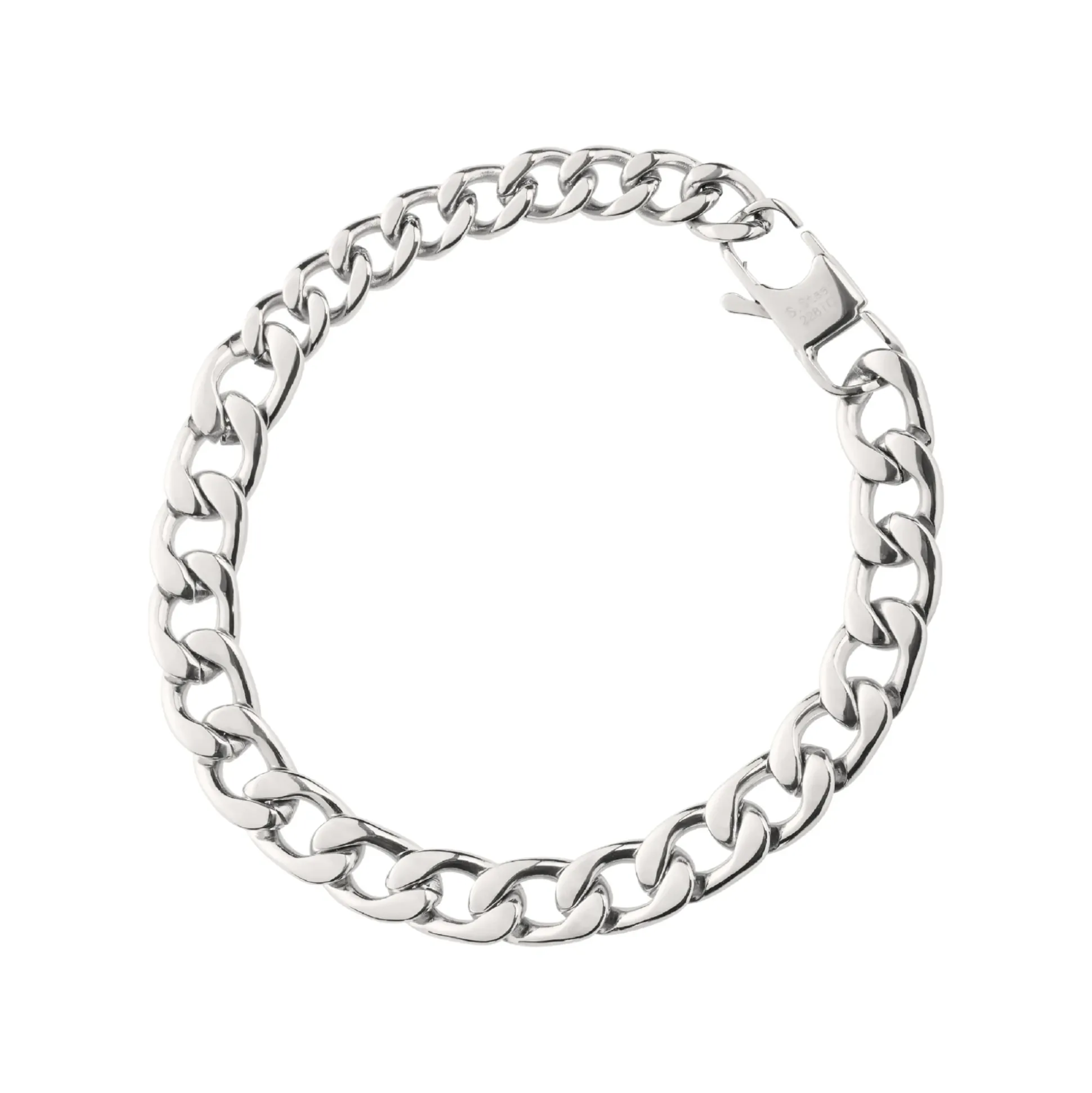 BLOCK CHAIN-STAINLESS STEEL BRACELET