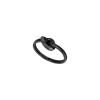 B&ME-POLISHED IP BLACK STEEL RING