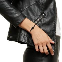 B&ME-POLISHED IP BLACK STEEL BRACELET