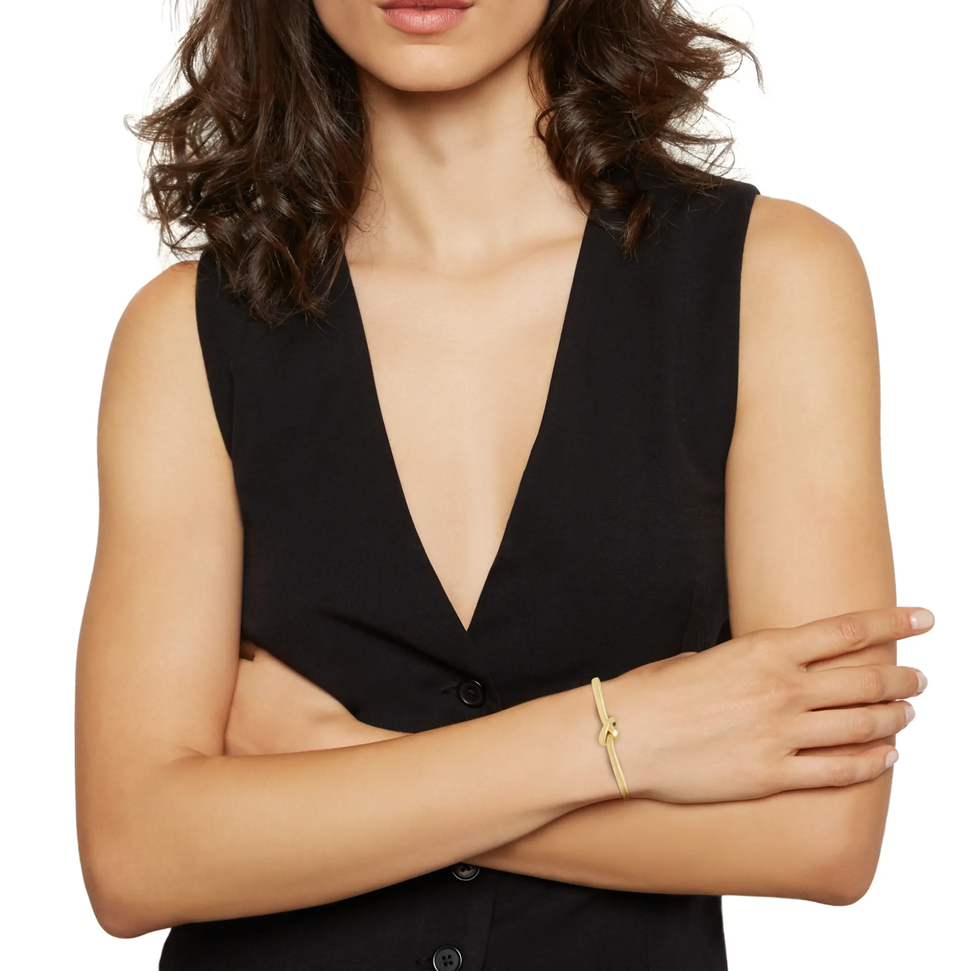 B&ME-POLISHED IP GOLD STEEL BANGLE