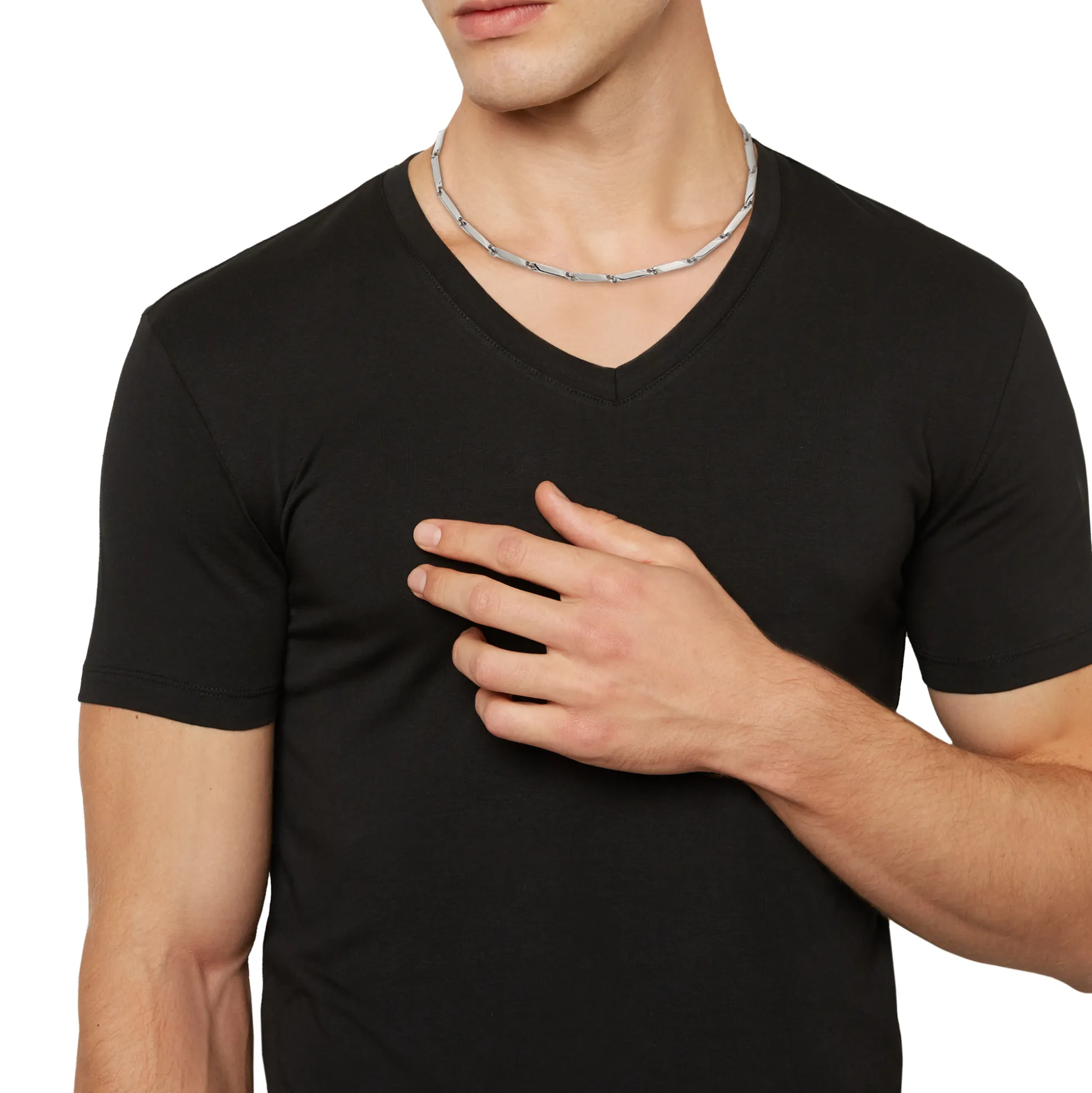 BOLD-STAINLESS STEEL NECKLACE
