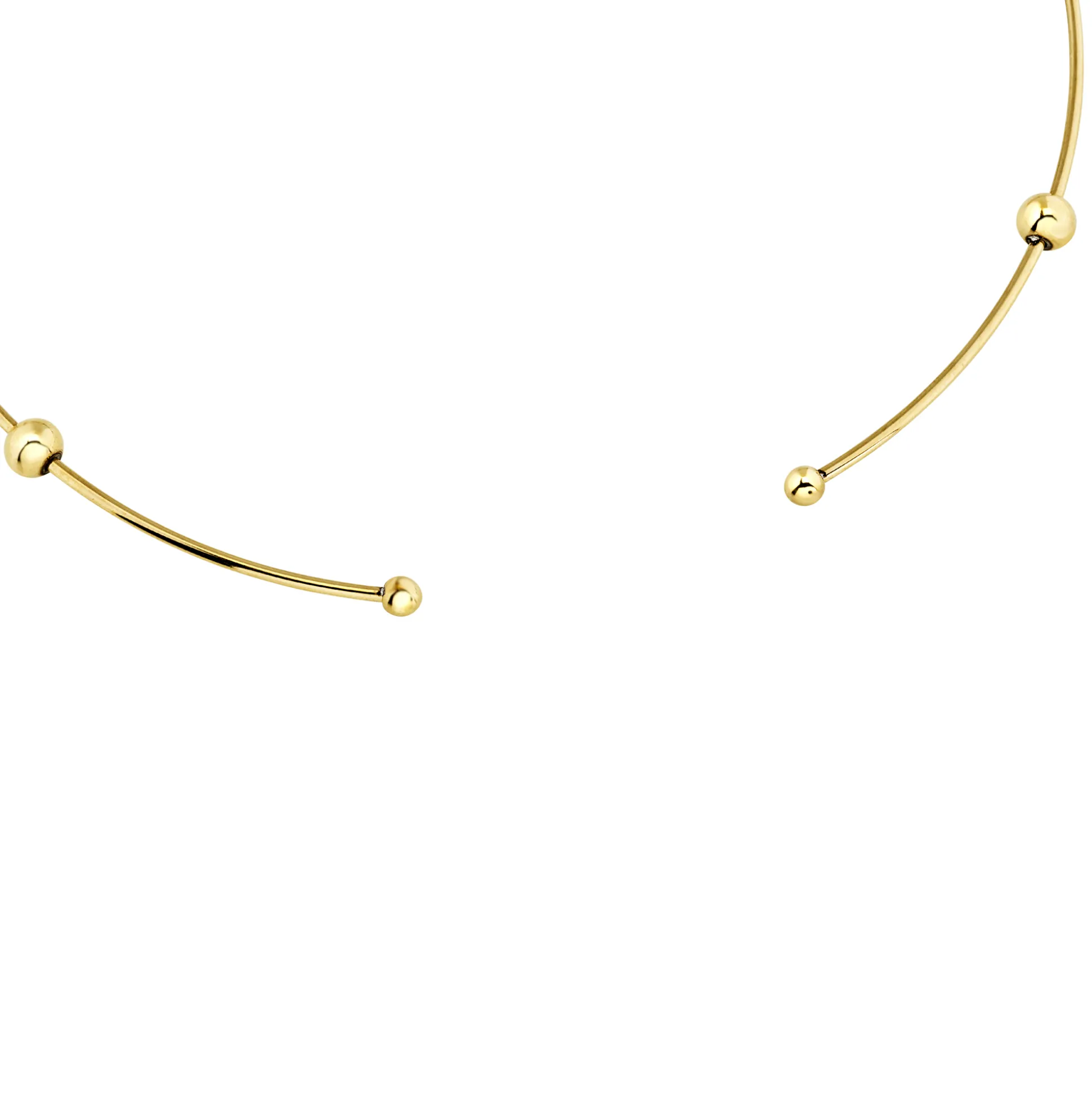 BUBBLE-BUBBLE IP GOLD NECKLACE