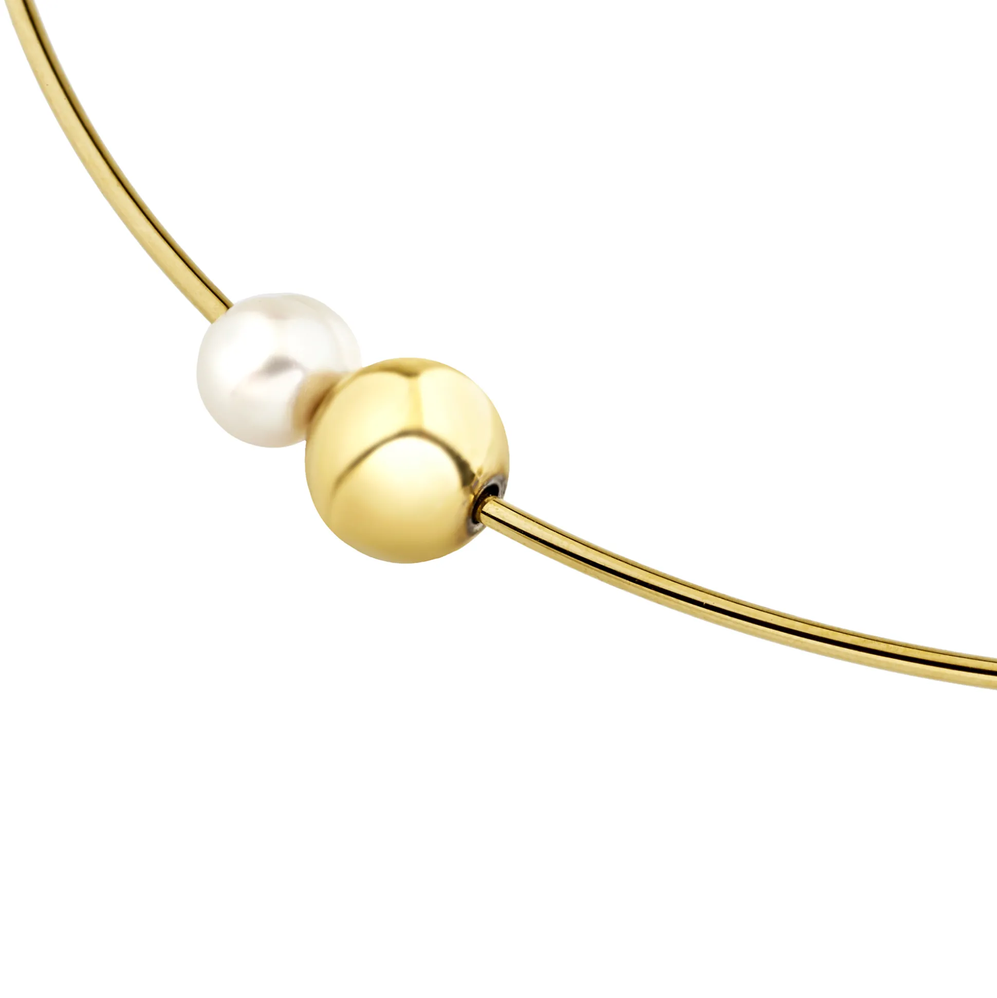 BUBBLE-BUBBLE IP GOLD NECKLACE
