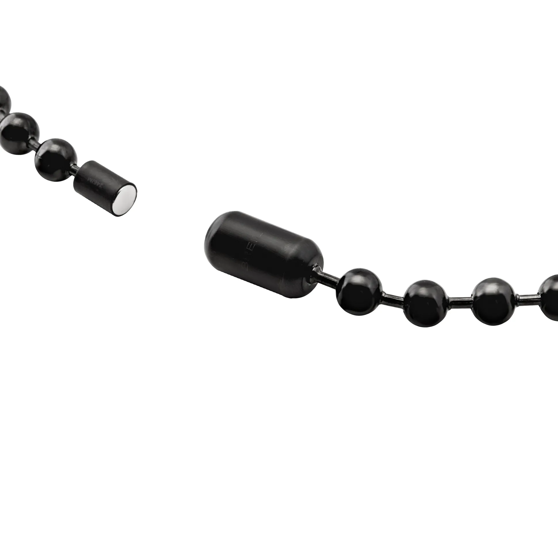 BUBBLE-GUN COLORED STAINLESS STEEL NECKLACE