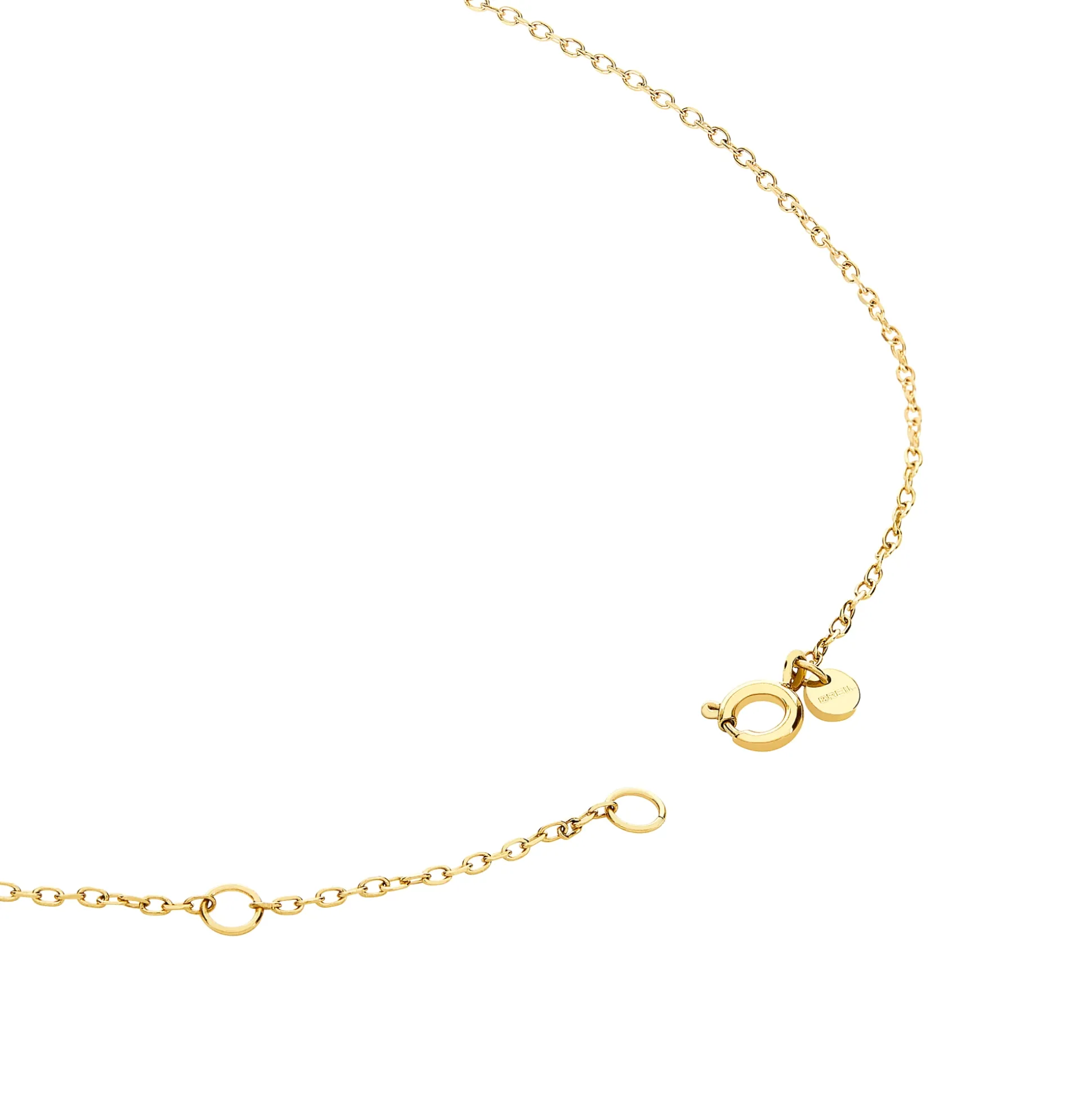 CANDY-GOLD-COLORED STEEL NECKLACE WITH AMETHYST