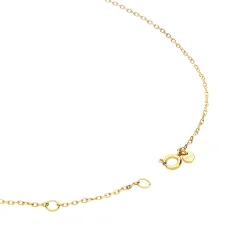 CANDY-GOLD-COLOURED STEEL NECKLACE