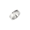 CERAMIC BRICK-POLISHED STEEL RING WITH CERAMIC
