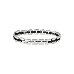 CERAMIC BRICK-STAINLESS STEEL AND CERAMIC BRACELET