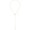 FLOW-GOLD COLORED STEEL NECKLACE
