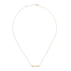 FLOW-GOLD COLORED STEEL NECKLACE