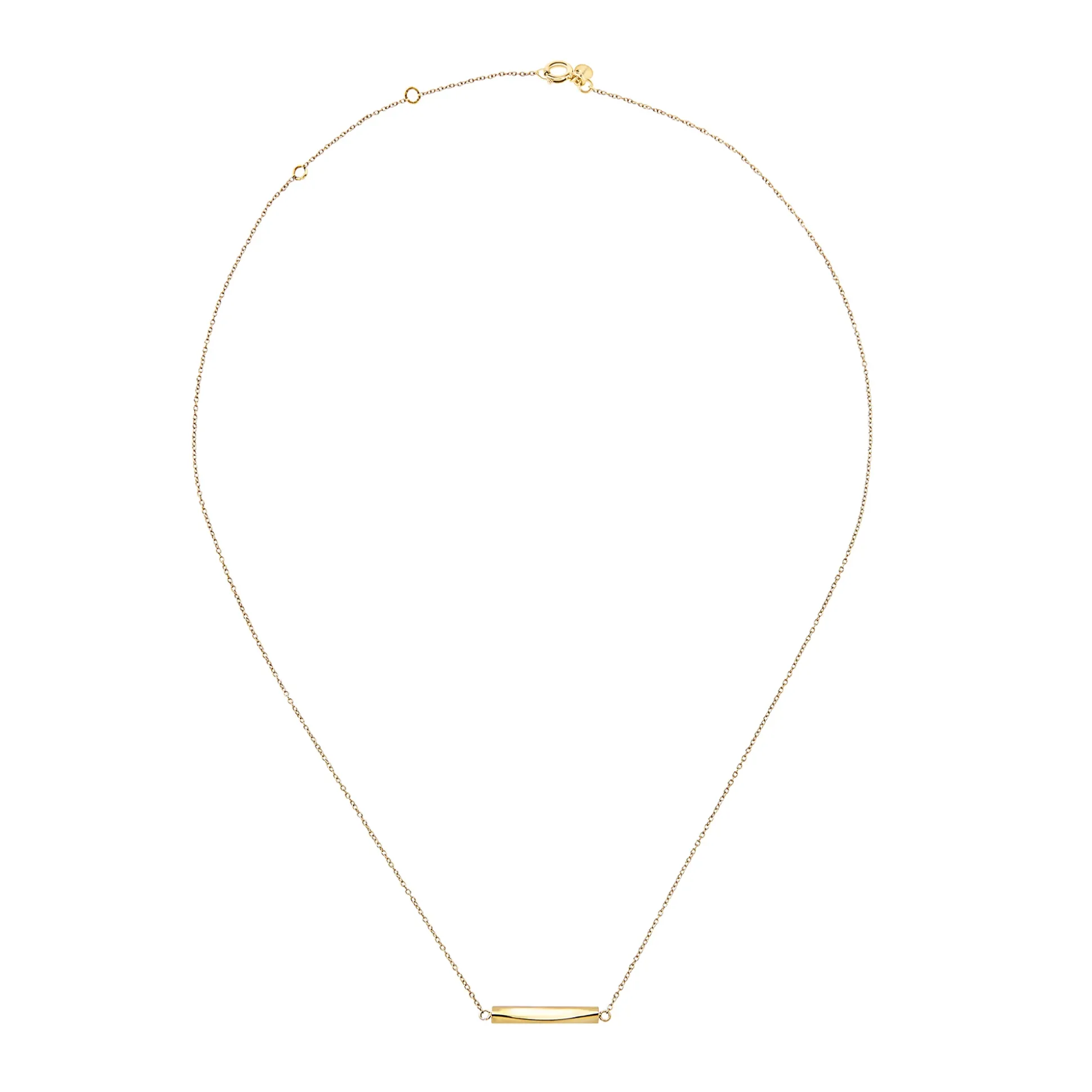 FLOW-GOLD COLORED STEEL NECKLACE