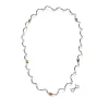 FLOWING-NECKLACE WITH PINK GOLD IP ELEMENTS