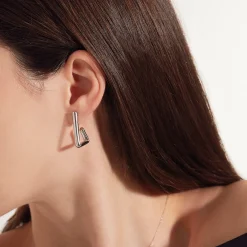 FLOW-STAINLESS STEEL EARRINGS