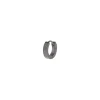 GRITTY-SINGLE IP BLACK STEEL EARRING