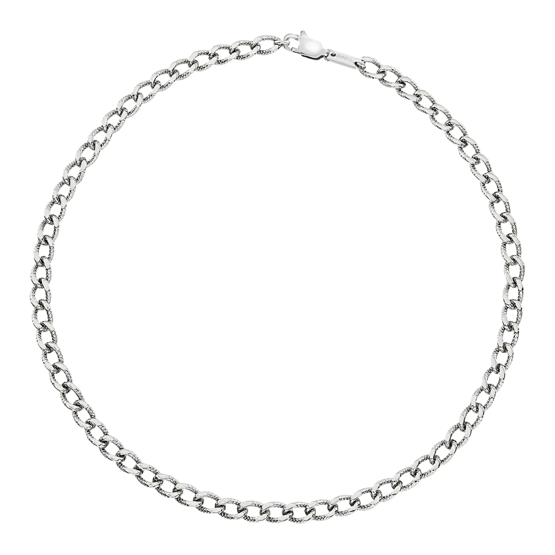GRITTY-STAINLESS STEEL NECKALCE
