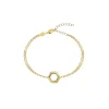 HEXAGONIA-IP GOLD STEEL BRACELET