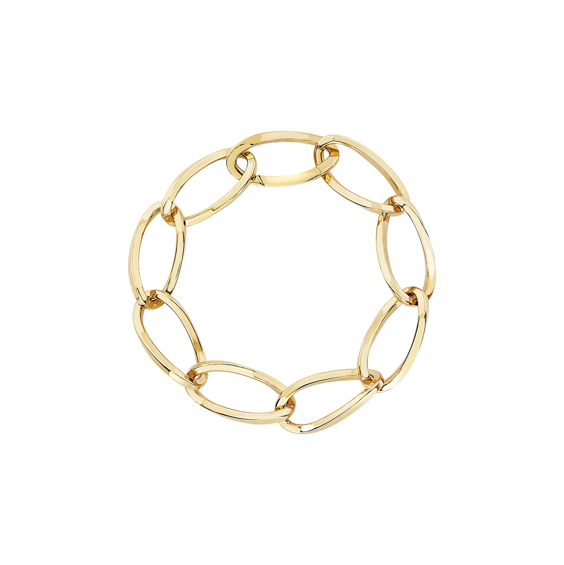 HOOP-GOLD COLORED STEEL BRACELET