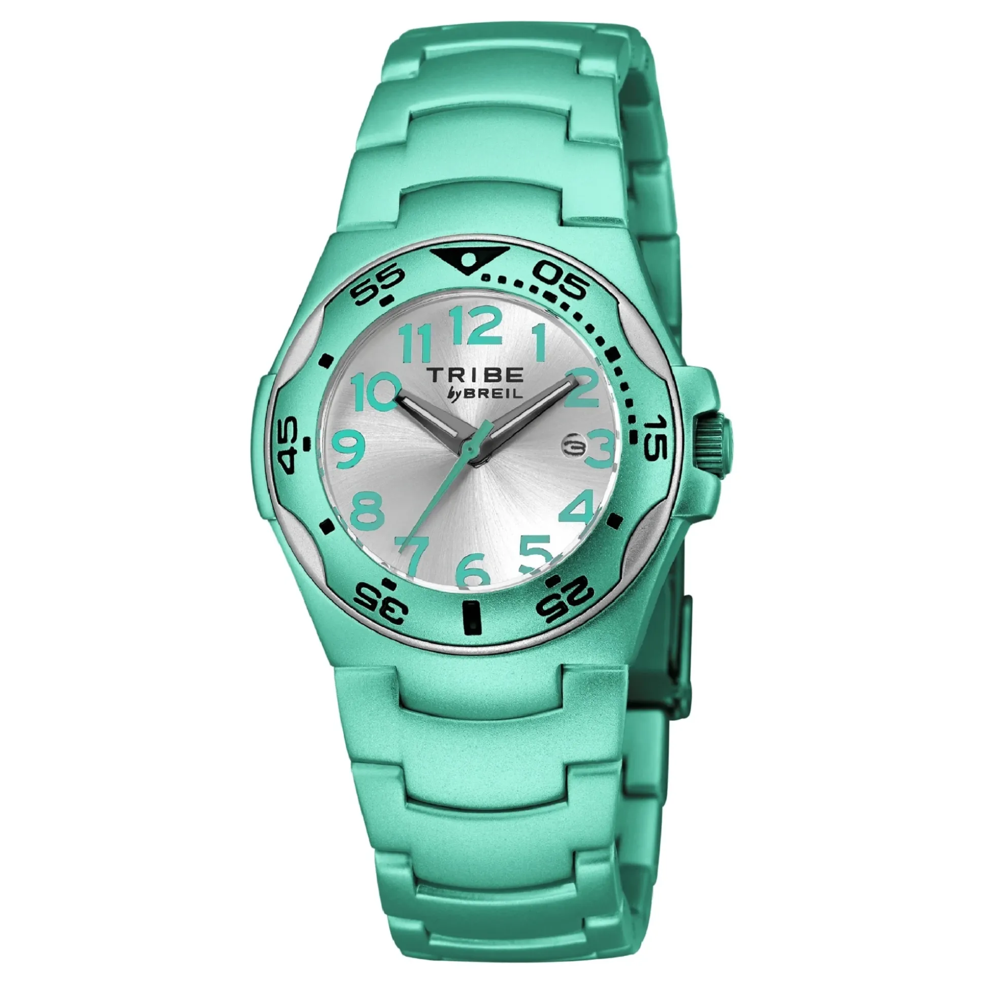 ICE-WATCH WITH TEAL ALUMINIUM WATCHBAND