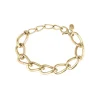 JOIN UP-IP GOLD POLISHED STEEL CHAIN BRACELET