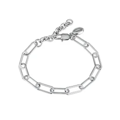 JOIN UP-POLISHED STEEL CHAIN BRACELET