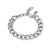 JOIN UP-POLISHED STEEL CHAIN BRACELET