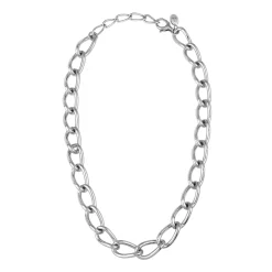 JOIN UP-POLISHED STEEL CHAIN NECKLACE