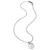 9K-STAINLESS STEEL NECKLACE WITH AN IP ROSE 9KT DETAIL