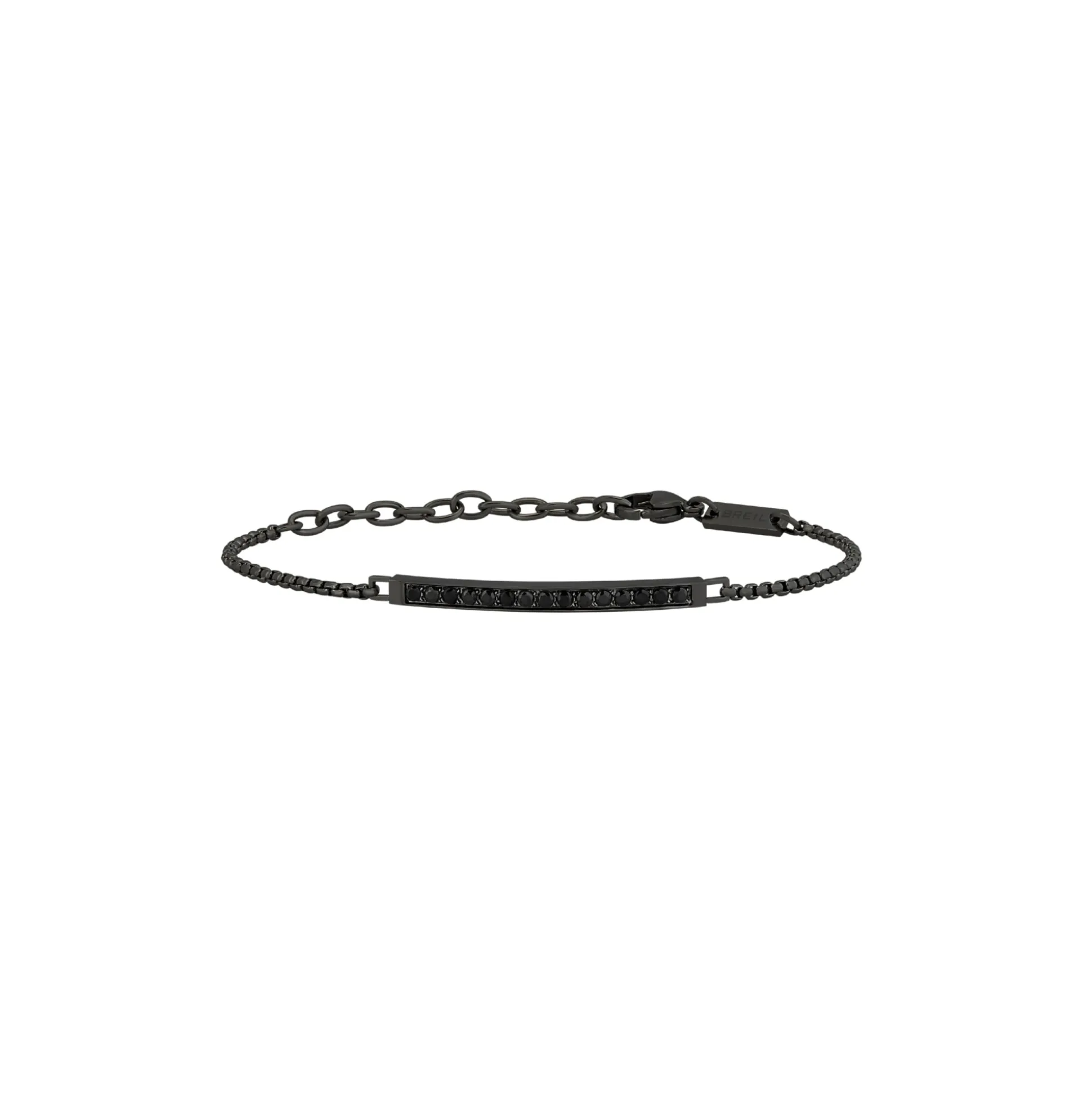 LIGHT ROW-IP BLACK STEEL BRACELET