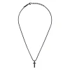 LIGHT ROW-IP BLACK STEEL NECKLACE