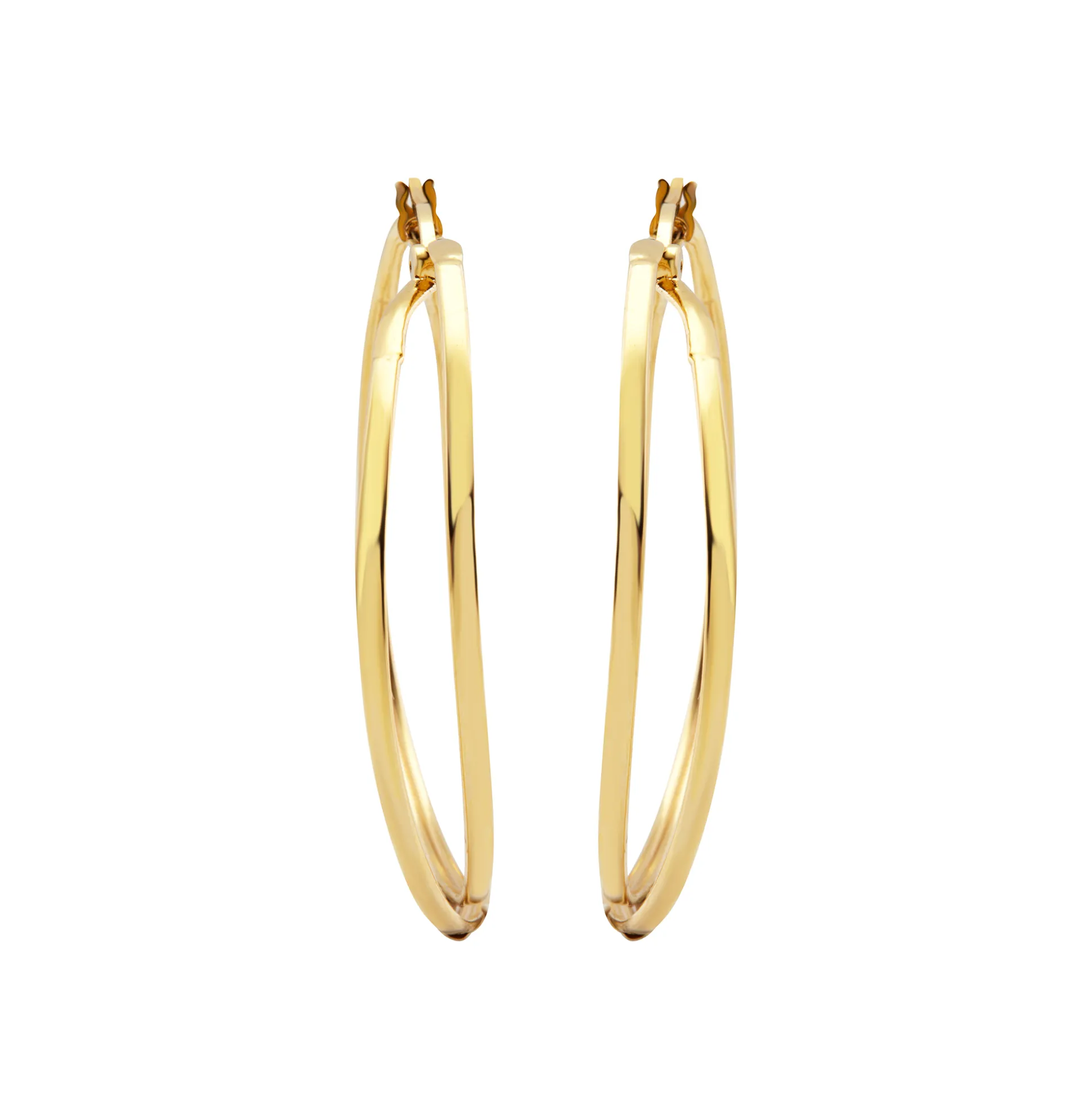 LIGHTLINE-STAINLESS STEEL EARRINGS - GOLD COLORED