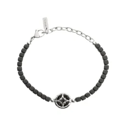 MAST-STAINLESS STEEL AND EMATITE BRACELET