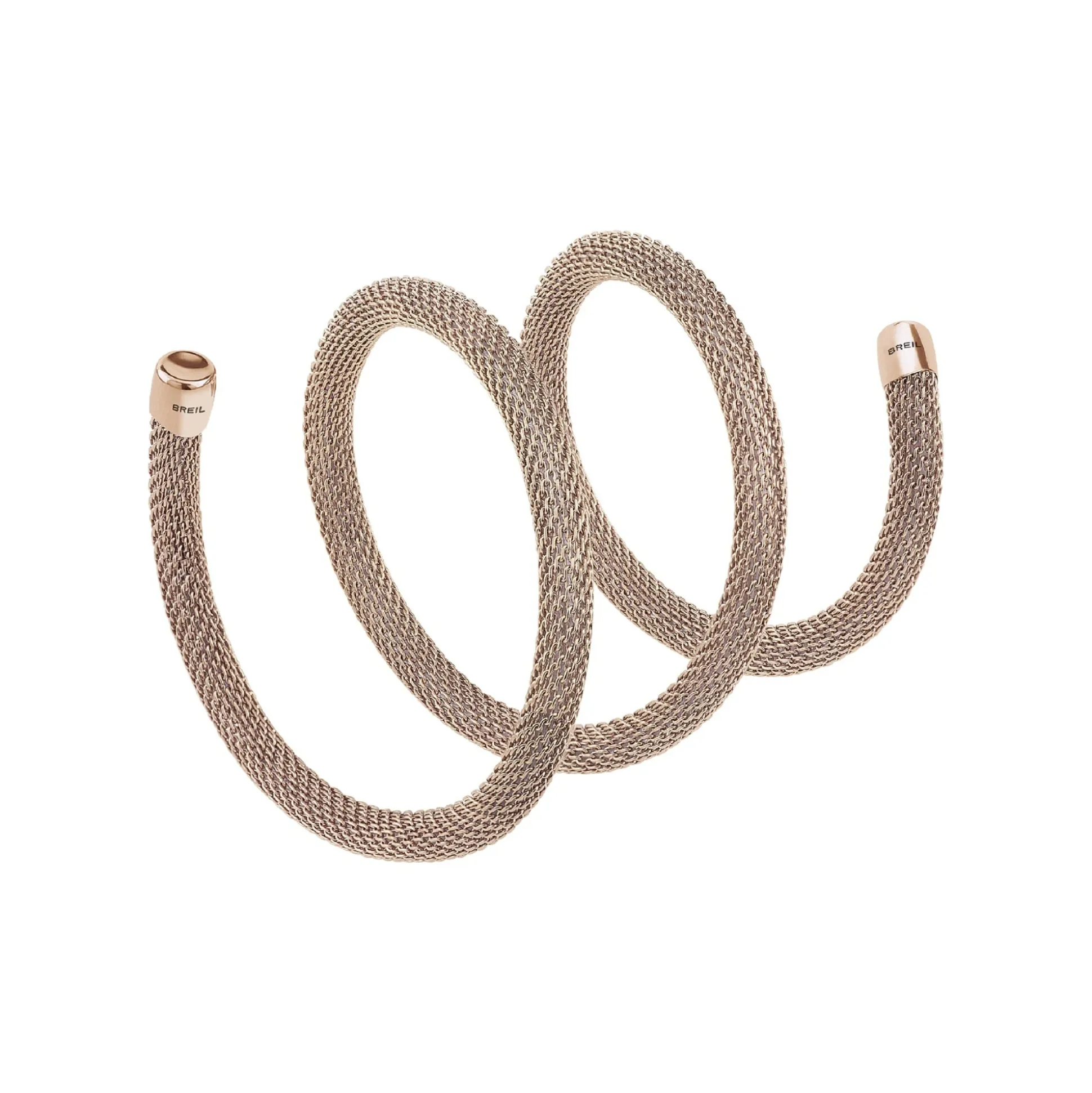 NEW SNAKE-POLISHED IP ROSE GOLD MESH, MULTI-WEARABLE. LENGHT: 50CM