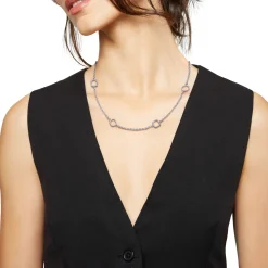 NEW TETRA-STAINLESS STEEL NECKLACE WITH MICRO-CHAIN