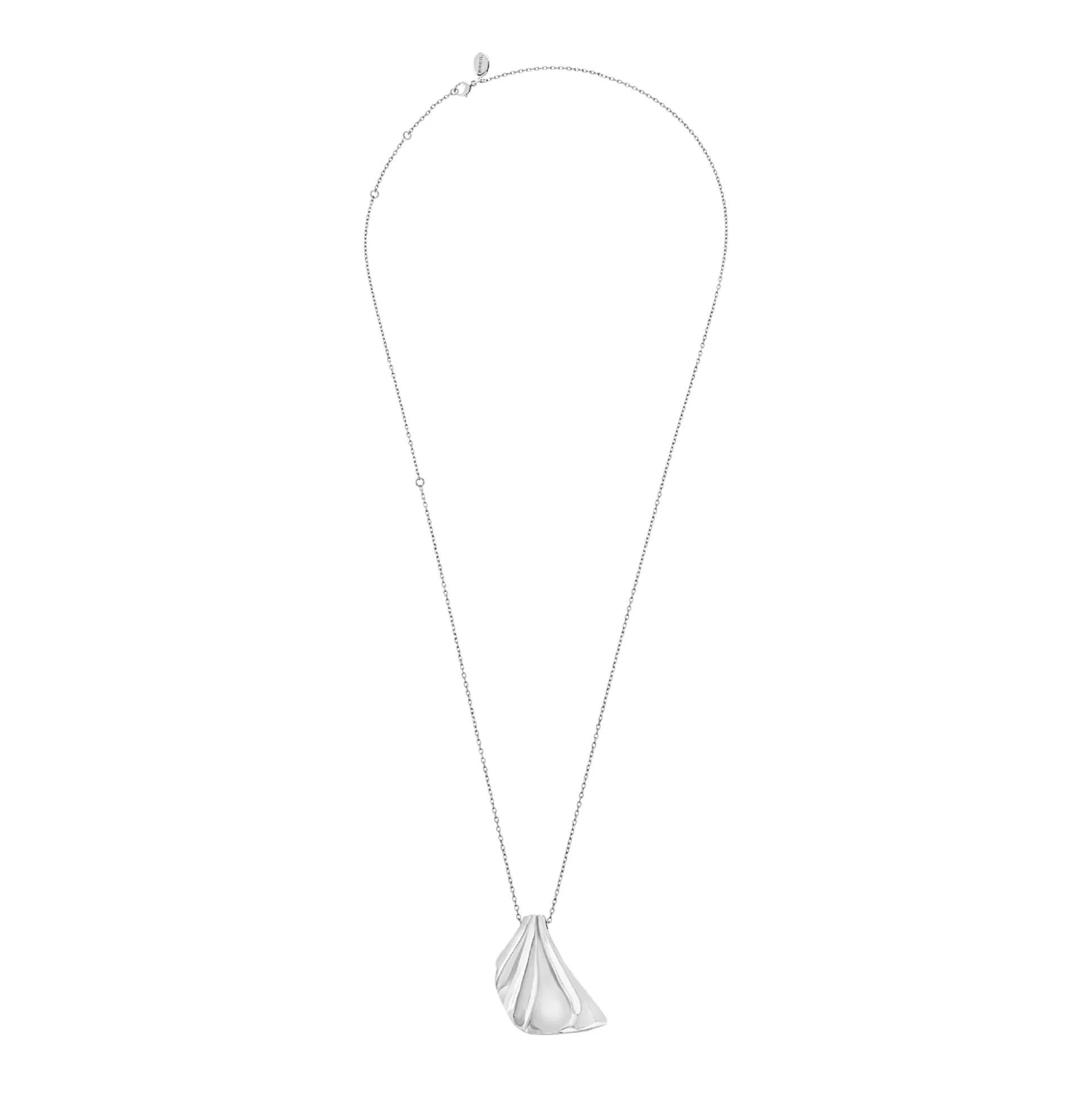 PLISSE”-STAINLESS STEEL NECKLACE