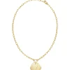 PRIVATE CODE-IP GOLD STEEL NECKLACE