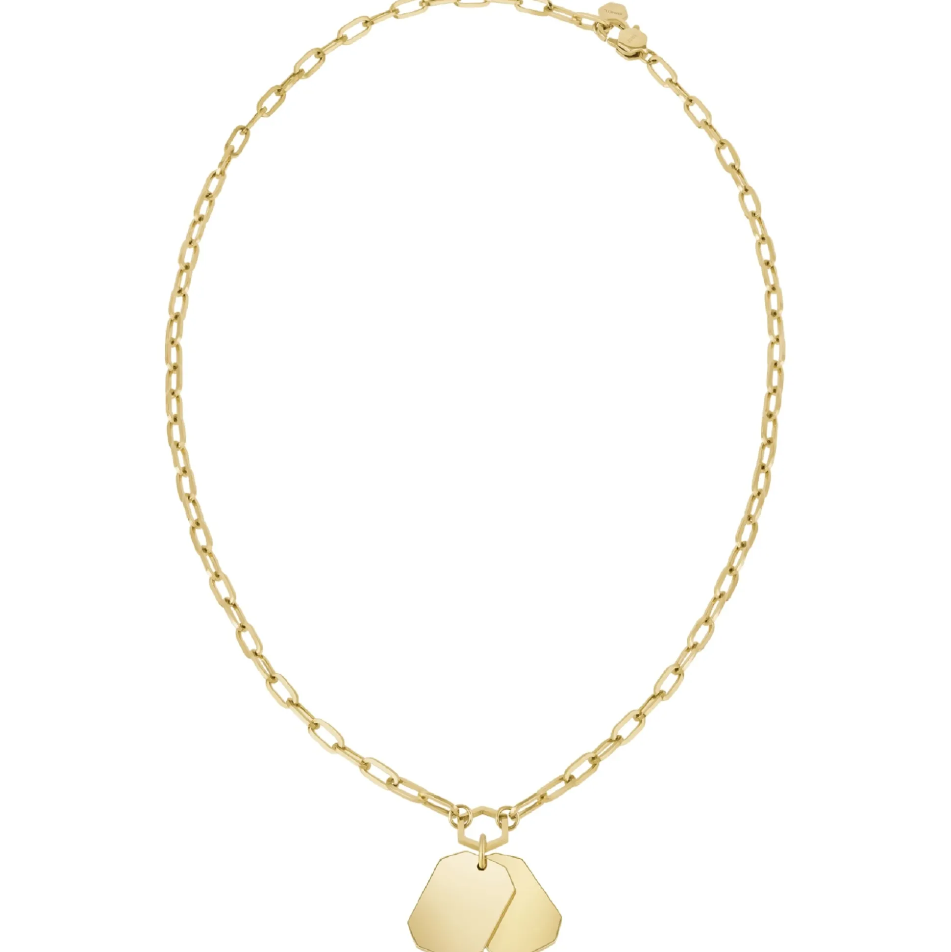 PRIVATE CODE-IP GOLD STEEL NECKLACE