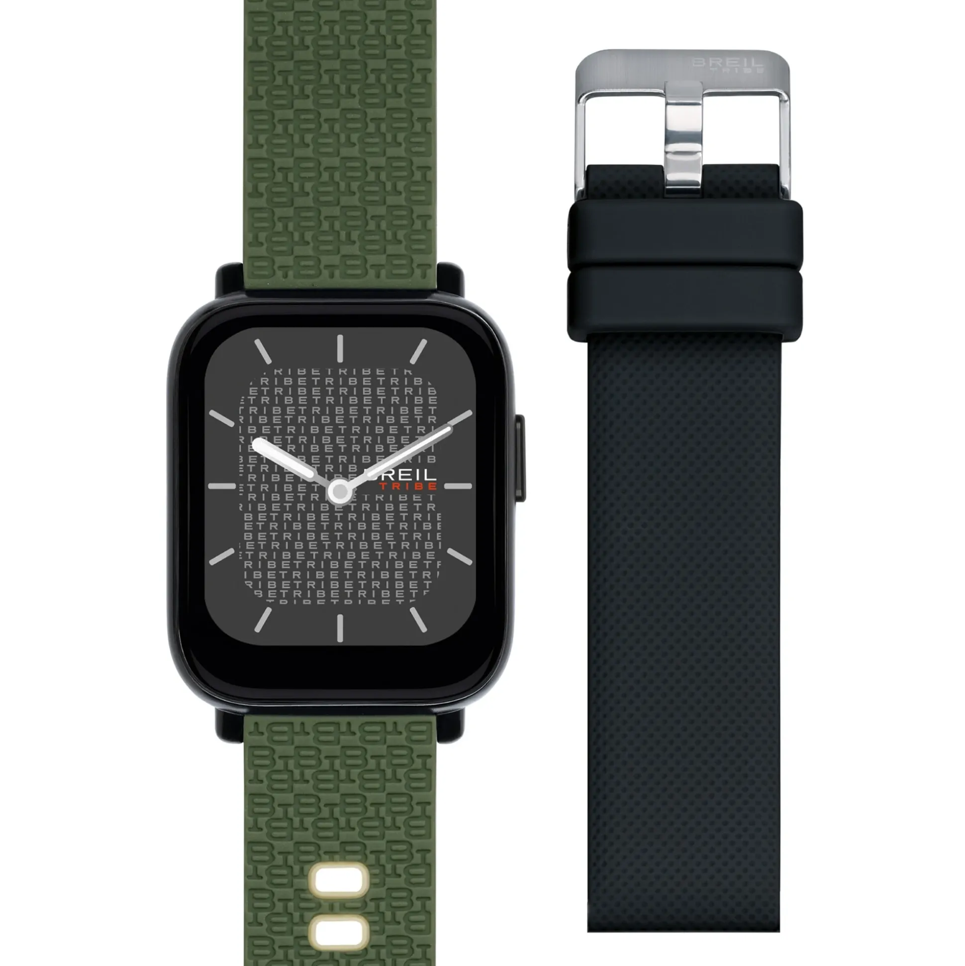 SBT-1-SMARTWATCH WITH DOUBLE STRAP AND IP BLACK CASE