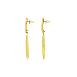 SCULPTURE-SCULPTURE IP GOLD EARRINGS