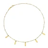 STYLIZE-STAINLESS STEEL NECKLACE - GOLD COLORED